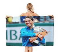 Kroity Serviette de Plage Rafael Nadal Serviette de Bain Serviette de Plage Microfibre Bon pour Les Voyages à la Plage Baigner (A4,75x150CM)