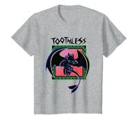 Krokmou Comment Dresser Votre Film Dragon 2025 T-Shirt, Enfant, Gris Chiné, 3 Ans