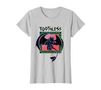 Krokmou Comment Dresser Votre Film Dragon 2025 T-Shirt, Femme, Argent, XL