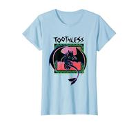 Krokmou Comment Dresser Votre Film Dragon 2025 T-Shirt, Femme, Bleu Céleste, 3XL