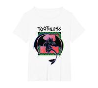 Krokmou Comment Dresser Votre Film Dragon 2025 T-Shirt, Femme Grandes Tailles, Blanc, 6X