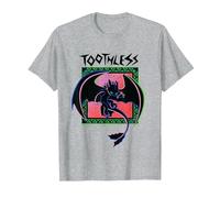 Krokmou Comment Dresser Votre Film Dragon 2025 T-Shirt, Homme, Gris Chiné, 6XL