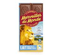 KROKOLA - Chocolat au Lait Gourmand aux Noisettes et Amandes Croquantes, Tablette 100g - Lot de 4 - vendu par Lot