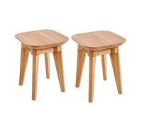 KROKWOOD 2X Tabouret Paris Bois de hêtre Massif