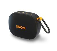KROM Groovy - Enceinte Portable Bluetooth, Étanche IPX5, Puissance 5W, TWS, Autonomie de 30 Heures, Noir