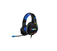 Krom KANYON Casque Avec fil Arceau Jouer Noir, Bleu