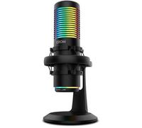 KROM KAZE Kit de Microphone de Streaming HQ omnidirectionnel et cardioïde, 2 condensateurs de Capsule, support Anti-Choc,