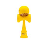KROM Kendama Kolor Jaune - Kendama avec revêtement en Caoutchouc, Forme 2GOOD, Ken érable et tama de hêtre