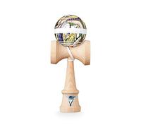 KROM - Kendama Pro NOIA 6 - Bilboquet Japonais Original - Jouet en Bois pour Adulte et Enfant - Pack : Ficelle de Rechange + Stickers offerts