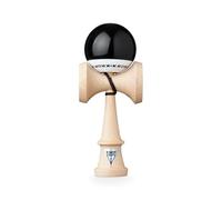 KROM - Kendama Pro Pop LOL Noir - Bilboquet Japonais - Jouet en Bois pour Adulte et Enfant - Pack : Ficelle de Rechange + Stickers offerts