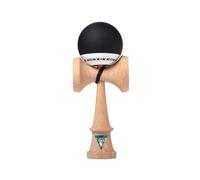 KROM - Kendama Pro Pop Noir - Bilboquet Japonais - Jouet en Bois pour Adulte et Enfant - Pack : Ficelle de Rechange + Stickers offerts