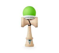 KROM - Kendama Pro Pop Vert Clair - Bilboquet Japonais - Jouet en Bois pour Adulte et Enfant - Pack : Ficelle de Rechange + Stickers offerts