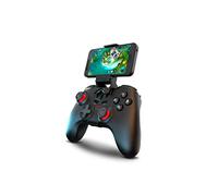 KROM KENZO - Manette sans fil de compétition avec support smartphone, 15 boutons programmables, Bluetooth 5.0 et câble USB-C, compatible PC, PS3, PS4, Nintendo Switch, Android et iOS - Noir
