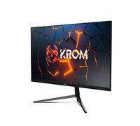 KROM Kertz - Écran Gaming 24" LED RGB, Full HD (1920x1080), 200Hz, 1ms, HDR, Compatible AMD FreeSync et NVIDIA G-Sync, Technologie Low Blue Light et Flicker Free, VESA 75x75 - Noir