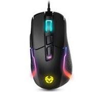 Krom Gaming – Souris de jeu KROM KICK, capteur PixArt 3327, RGB, jusqu'à 12000 DPI, 6 niveaux, noir