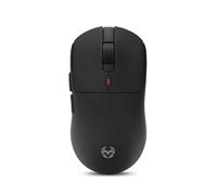 KROM KLEVER Black - Souris de Jeu sans Fil ultralégère, 55 grammes, capteur Optique de précision Pixart PMW 3325, 6 Boutons, récepteur sans Fil 2,4 GHz Inclus, USB, Noir
