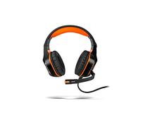 Krom Konor Binaural Bandeau Noir Casque Audio - Casques Audio (Console de Jeu/PC/Jeux, 7.1 canaux, Binaural, Bandeau, Noir, Orange, Orange)