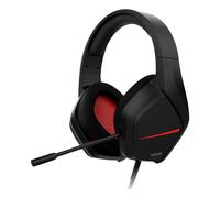 KROM KOPA Move Black - Casque d'écoute 50 mm avec Son stéréo, contrôle du Volume et Microphone intégrés, Bandeau réglable et léger, Connexion Jack 3,5 mm, Noir