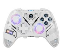 Krom NXKROMKRYSTAL accessoire de jeux vidéo Transparent, Blanc Bluetooth/USB Manette de jeu Analogique/Numérique Android, Nintendo Switch, Nintendo Switch 2, PC, iOS
