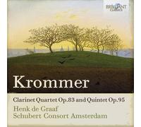 Krommer / Schubert C - Clarinet Quartet Op.83 & Quintet Op.95 [New CD]