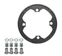 Kronabelle 104 BCD - Guide de chaîne Bashguard en aluminium pour pédalier de 30T à 34T, accessoire de manivelle de vélo avec 4 boulons et entretoises, noir