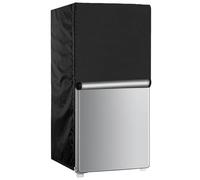 Kronabelle Housse de protection pour réfrigérateur extérieur, imperméable, tissu Oxford argenté, protège contre la poussière et les rayons UV, pour laboratoire, canapé, meubles, 59 x 59 x 143 cm, noir