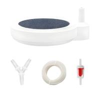 Kronabelle Kit de pierre à air pour aquarium, diffuseur d'oxygène à bulles de 5 cm, comprend un tube de 2 m, un connecteur en Y et un clapet anti-retour, pierre à dissolution profonde silencieuse pour