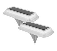 Kronabelle Lot de 2 lampes solaires d'extérieur pour allée, 3 000 K, blanc chaud, autonomie de 10 à 12 heures, batterie 1200 mAh, cour, jardin, IP65 résistant aux intempéries, certifié CE