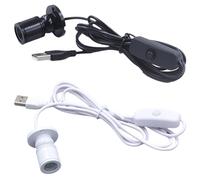 Kronabelle Lot de 2 mini spots LED USB 3 W 5 V avec capteur de température, éclairage directionnel en aluminium pour aquariums, modèles, travaux manuels
