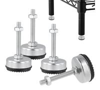 Kronabelle Lot de 4 pieds de nivellement réglables et robustes avec écrou de verrouillage M8, hauteur de 6,9 cm pour établi, machines et meubles