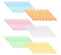 Kronabelle Lot de 48 étuis à capsules compacts et résistants à la poussière, supports de rangement portables pour brosse à dents pour voyage, camping, école, affaires et utilisation en extérieur, 48