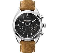 Montre KRONABY pour Homme S3112/1 Apex Boîtier en Acier Inoxydable Gris Bracelet en Cuir Marron