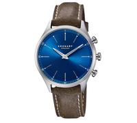 Kronaby Montre Connectée Homme Hybride en Acier Inoxydable et Cuir Marron