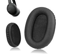 Krone Kalpasmos Coussinets de rechange compatibles avec Sony WH-CH700N, WH-CH710N, cuir protéiné et mousse à mémoire de forme, gris