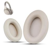 Krone Kalpasmos-Coussinets de Rechange Professionnels pour Casque Sony WH-1000XM3, compatibles avec Le Casque antibruit Sony WH-1000XM3, Cuir Souple et Mousse à mémoire de Forme, dorés