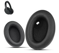 Krone Kalpasmos-Coussinets de Rechange Professionnels pour Casque Supra-auriculaire antibruit Sony WH-1000XM4, Cuir protéiné Souple et Mousse Isolante (Noir)