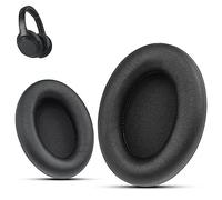 Krone Kalpasmos Coussinets de Rechange Professionnels pour Sony WH-1000XM3, compatibles avec Casque antibruit Sony WH-1000XM3 en Cuir Souple et Mousse à mémoire de Forme, Noir
