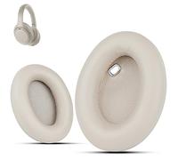 Krone Kalpasmos-Coussinets d'oreille de Remplacement Professionnels pour Casque Supra-auriculaire antibruit Sony WH-1000XM4, Cuir protéiné Souple et Mousse Isolante (doré)