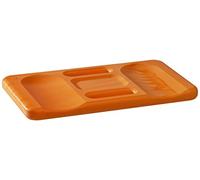 Kronen Hansa 367100 Ergo-Soft-Mat Coussin à surfaces d'appui ergonomiques pour les genoux avec poignée pratique Orange 24 x 44 cm, épaisseur 30 mm
