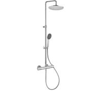 Kronenbach Duschsysteme 2.0 ensemble de douche mural avec thermostat avec douche pluie chrome 27114000 KBN