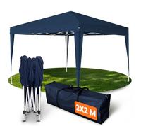 Kronenburg Tonnelle pliante étanche - Dimensions du toit : 2 x 2 m - Protection UV 50+ - Bleu