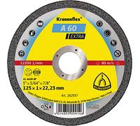 Kronenflex 262937 A 60 Extra Disque à tronçonner droit, 125 x 10 mm, Gris