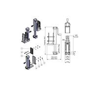 Kronings Adaptateurs châssis pour déplace caravanne Camper Trolley-Adaptateur spécifique Camper Trolley Adaptateur châssis à manivelle