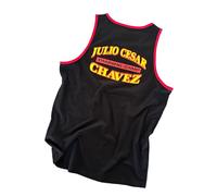 Kronk - Gilet d'entraînement de boxe - Vêtement athlétique léger, vêtement d'entraînement durable, design emblématique de gants, gilet d'entraînement sportif pour homme, Julio Cesar Chavez Noir, M