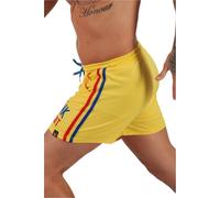Kronk Short doublé emblématique de Detroit Applique, jaune, L