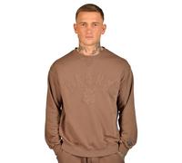 Kronk Sweatshirts Legacy Line d'inspiration vintage, Gants One Color Raw Edge Marron foncé, S