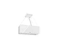 Klarstein Kronleuchter XL Hotte îlot aspirante 90cm - Recyclage de l'air 590m³-h - Panneau de commande tactile - Classe A- Blanc