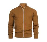 Kronstadt Hommes KSCarlo Zip Cardigan | Gilet avec col Montant Rubber M