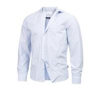 Kronstadt Hommes KSJohan Oxford Shirt | Chemise à Manches Longues en 100% Coton Surf S