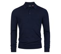 KRONSTADT KSJohannes Polo tricoté en laine mérinos pour homme 100 % laine mérinos avec col polo | Pull en tricot fin pour homme, Sky Captain, L